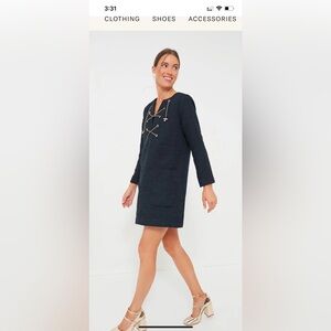 NWOT Tuckernuck Navy Tie Tweed Kelly Dress